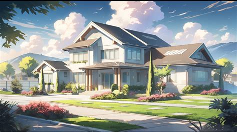 cute anime houses